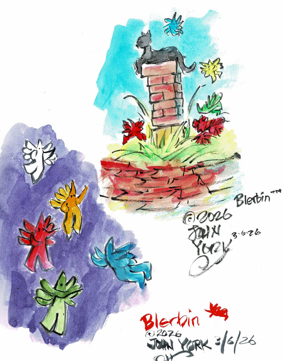 CHIMNNEY BLERBINS by John Randall York Copyright 1971-2026 CHIMNNEY BLERBINS by John Randall York Copyright 1971-2026